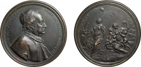 MEDAGLIE ITALIANE. LUDOVICO DA VERRAZZANO (1695-1719). OPUS: SOLDANI
Fusione in bronzo, 189,68 gr, 88 mm. Di particolare finezza.
D: Busto a destra ...