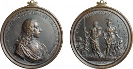MEDAGLIE ITALIANE. MANFREDI MALASPINA (1720-1787). 
OPUS: A. SELVI
Fusione in bronzo, 206,50 gr gr, 96x88,5 mm. Ottima qualità, appiccagolo original...
