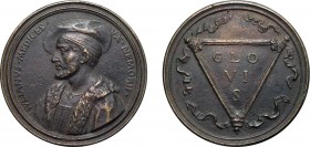 MEDAGLIE ITALIANE. GIULIANO II DE MEDICI (1479-1516). OPUS: A. SELVI
Fusione in bronzo, 170,20 gr, 83 mm. Bella fattura. Serie Medicea. Molto rara.
...