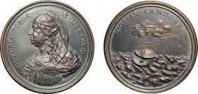 MEDAGLIE ITALIANE.VITTORIA DELLA ROVERE DE MEDICI (1622-1694). OPUS: A. SELVI
Fusione in bronzo, 165 gr, 85 mm. Fusione di rara qualità e fattura. Se...