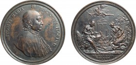 MEDAGLIE ITALIANE. ANTON MARIA BISCIONI (1674-1756). OPUS: L. M. WEBER
Fusione in bronzo, 160,30 gr, 87 mm. Particolare qualità.
D: Busto a destra a...