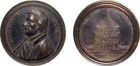 MEDAGLIE ITALIANE. GIUSEPPE RICHA (1691-1761). OPUS: B. SELVI
Fusione in bronzo, 226,50 gr, 82 mm. Doppia modanatura, difetti di fusione. Rara.
D: B...
