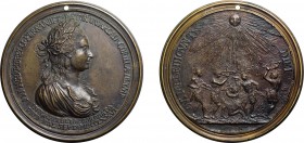 MEDAGLIE ITALIANE. MARIA MADDALENA MORELLI (1728-1800). OPUS: G. Z. WEBER
Fusione in bronzo, 121,86 gr, 80 mm. Foro portativo. Fusione di eccellente ...
