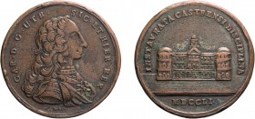 MEDAGLIE ITALIANE. CARLO DI BORBONE (1734-1759).
OPUS: DE GENNARO
Instituzione disciplina militare, 1751.
Bronzo, 36,40 gr, 43mm, MB. Rarissima.
D...