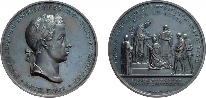 MEDAGLIE ITALIANE. MILANO. FERDINANDO I (1835-1848). 
Medaglia 1838 per l'incor...