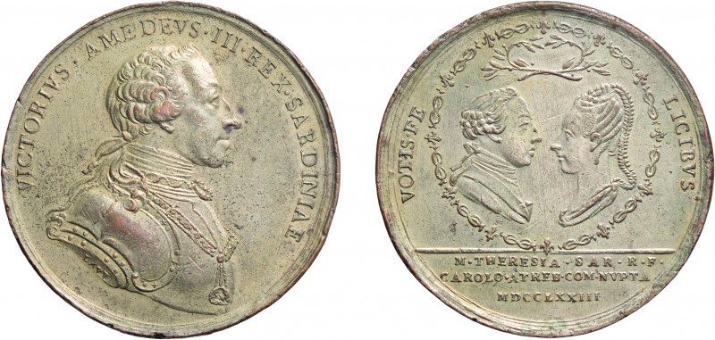 MEDAGLIE SAVOIA. VITTORIO AMEDEO III (1773-1796). OPUS: LAVY
Bronzo argentato, ...