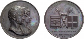 MEDAGLIE SAVOIA. FERDINANDO I E PIA DI SAVOIA (1831). OPUS: FERRARIS 
Medaglia 1831 per il matrimonio di Marianna Pia di Savoia con Ferdinando I.
Br...