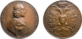 MEDAGLIE ESTERE. ANSELM FRANZ FREIHERR VON INGELHEIM (1679-1695)
Fusione antica in bronzo (XVIII-XIX secolo), 149,28 gr, 72 mm, buona qualità, qBB.
...