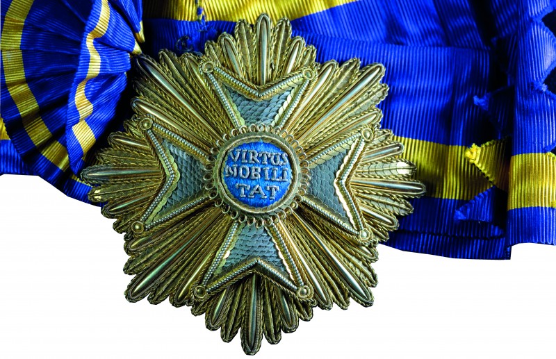 DECORAZIONI ESTERE. OLANDA. ORDINE DEL LEONE OLANDESE. 
Placca da cavaliere di ...