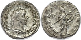 Römische Münzen, MÜNZEN DER RÖMISCHEN KAISERZEIT. ROM. GORDIANUS III. Antoninianus 243-244 n. Chr. Silber. 3.56 g. RIC 146. Stempelglanz
