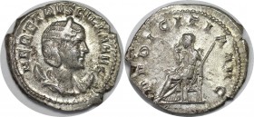 Römische Münzen, MÜNZEN DER RÖMISCHEN KAISERZEIT. Rom. Herennia Etruscilla. Antoninianus 249-251 n. Chr. Silber. 4.01 g. RIC 59b. Stempelglanz