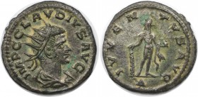 Römische Münzen, MÜNZEN DER RÖMISCHEN KAISERZEIT. Claudius II. Gothicus. Antoninianus 268-270 n. Chr. Antiochia. 3.33 g. Vs.: IMP C CLAVDIVS AVG, Drap...
