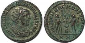 Römische Münzen, MÜNZEN DER RÖMISCHEN KAISERZEIT. Maximianus Herculius, 286-310 n.Chr. Antoninianus. Vs.: Büste mit Strahlenkrone r. Rs.: Victoria von...