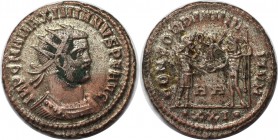 Römische Münzen, MÜNZEN DER RÖMISCHEN KAISERZEIT. Diocletianus 284-305 n. Chr., Antoninianus 292 n. Chr, Heraclea. Vs.: IMP C C VAL DIOCLETIANVS P F A...