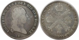 RDR – Habsburg – Österreich, RÖMISCH-DEUTSCHES REICH. Joseph II. (1765-1790). 1/4 Kronentaler 1788 B. Silber. KM 38. Sehr schön