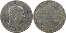 Altdeutsche Münzen und Medaillen, BRANDENBURG IN PREUSSEN. Friedrich Wilhelm IV. (1840-1861). Ausbeutetaler 1853 A. Silber. AKS 77. Vorzüglich