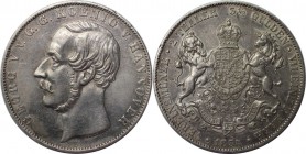 Altdeutsche Münzen und Medaillen, HANNOVER. Georg V. (1851-1866). Vereinsdoppeltaler 1854. Silber. AKS 142. Vorzüglich