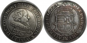 Altdeutsche Münzen und Medaillen, WÜRTTEMBERG - MÖMPELGARD. Ludwig Friedrich, 1608-1631. Taler 1622, Silber. 28g. Dav. 7075. Vorzüglich. Sehr selten...