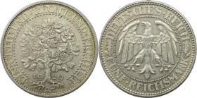 Deutsche Münzen und Medaillen ab 1871, WEIMARER REPUBLIK. 5 Reichsmark 1929 A, Eichbaum. Silber. KM 56, Jaeger 331, AKS 25. Vorzüglich
