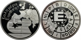 Europäische Münzen und Medaillen, Griechenland / Greece. Guten Morgen Europa (Καλημέρα Ευρώπη!) Ellas. Medaille ND. Silber. Polierte Platte...