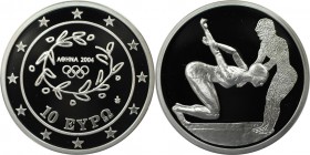 Europäische Münzen und Medaillen, Griechenland / Greece. XXVIII. Olympische Sommerspiele 2004 in Athen - Schwimmerin. 10 Euro 2004. 34,0 g. 0.925 Silb...