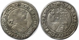 Europäische Münzen und Medaillen, Großbritannien / Vereinigtes Königreich / UK / United Kingdom. James I. Sixpence (6 Pence) 1614. Silber. KM 48, Spin...