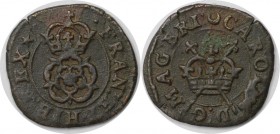 Europäische Münzen und Medaillen, Großbritannien / Vereinigtes Königreich / UK / United Kingdom. Charles I. "Rose" Farthing 1625-49. Spink 3207. Sehr ...