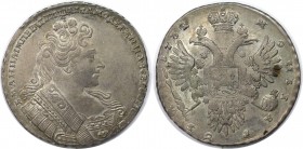 Russische Münzen und Medaillen, Anna Iwanowna (1730-1740). Rubel 1732, Moskau, Münzhof Kadashevsky. Silber. 25.60 g. Bitkin 53, Dav. 1670, Diakov 14 v...