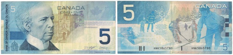 Banknoten, Kanada / Canada. 5 Dollars 2003. Pick 101b. II