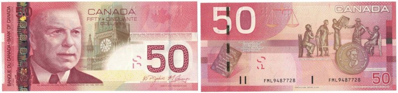 Banknoten, Kanada / Canada. 50 Dollars 2008. Pick 104c. I