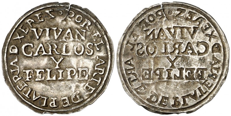 1759. Carlos III. Jerez de la Frontera. Gremio de los Plateros. Exaltación de Fe...