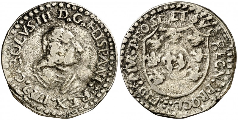 1759. Carlos III. Murcia. Medalla de Proclamación. (Ha. 30) (MHE. 279, mismo eje...