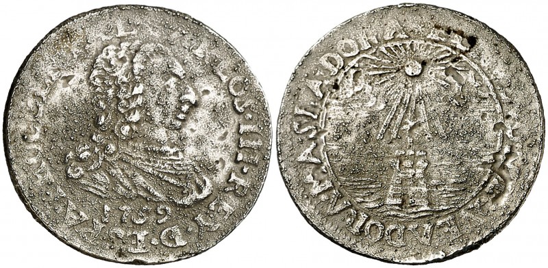 1759. Carlos III. Palma de Mallorca. Medalla de Proclamación. (Boada 18) (Ha. 33...