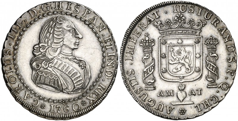 1760. Carlos III. Chile. Medalla de Proclamación. (Betts 452) (Ha. 54) (MHE. 295...