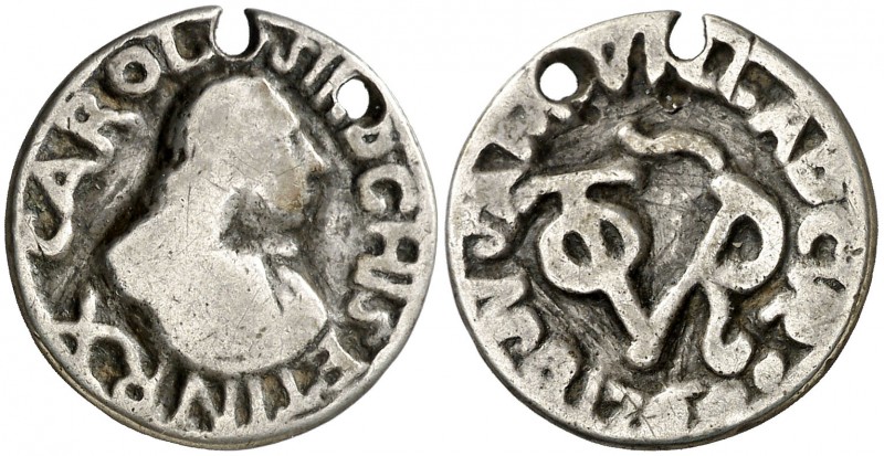 1760. Carlos III. Cumaná. Medalla de Proclamación. (MHE. 297, mismo ejemplar). F...