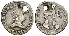 1760. Carlos III. Guatemala. Medalla de Proclamación. (Betts 462) (Ha. 64) (MHE. 301, mismo ejemplar) (Medina 71) (Ruiz Trapero 77) (V. 677) (V.Q. 130...