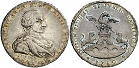 1760. Carlos III. México. Medalla de Proclamación. (Betts 476) (Ha. 78) (MHE. 308, mismo ejemplar) (Medina 88) (V.Q. 13048). 20,22 g. Ø34 mm. Plata. G...