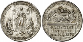 s/d (1784). Carlos III. Los Patriotas Valencianos al nacimieno de los Infantes gemelos. Medalla. (MHE. 323, mismo ejemplar) (RAH. 322 var. metal) (Rui...