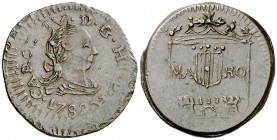 1789. Carlos IV. Mahón. Medalla de Proclamación. (Boada 36 var. metal) (Ha. 69 var. metal) (RAH. 376 var. metal) (Ruiz Trapero 153 var. metal) (V.Q. 1...