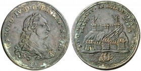 1789. Carlos IV. Málaga. Medalla de Proclamación. (Ha. 72) (Ruiz Trapero 154) (V. 89) (V.Q. 13126 var. leyenda y metal). 17,41 g. Ø32 mm. Bronce. Grab...