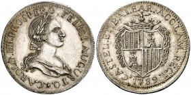 1789. Carlos IV. Palma de Mallorca. Medalla de Proclamación. (Boada 42) (Ha. 82) (Ruiz Trapero 159) (V. 695) (V.Q. 13134). 5,47 g. Ø27 mm. Plata. Grab...