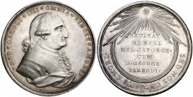 s/d (1790). Carlos IV. Real del Catorce. Medalla de Proclamación. (Ha. 202) (Medina 234) (Ruiz Trapero 271) (V. 715) (V.Q. 13235). 30,25 g. Ø41 mm. Pl...