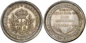 s/d (1791). Carlos IV. Valladolid de Michoacán. Medalla de Proclamación. (Ha. 228) (Medina 272) (Ruiz Trapero 288) (V. 174) (V.Q. 13255). 6,76 g. Ø28 ...