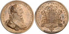 1789. Carlos IV. Veracruz. Medalla de Proclamación. (Ha. 229 var. metal) (Medina 273) (RAH. 436 var. metal) (Ruiz Trapero 230-231) (V. 175) (V.Q. 1325...