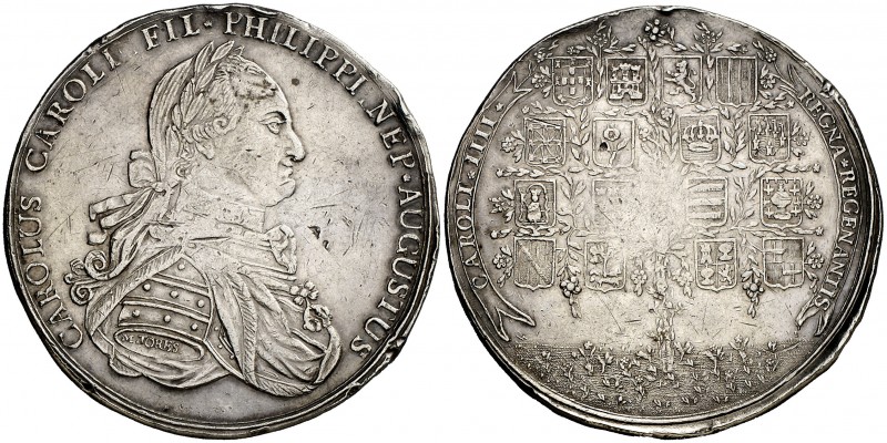 s/d (hacia 1799). Carlos IV. Miguel Torres a Carlos IV. Medalla. (Medina Col. 28...