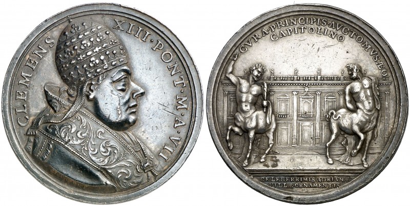 s/d (1758-1769). Estados Pontificios. Clemente XIII. Museos del Capitolio. Medal...