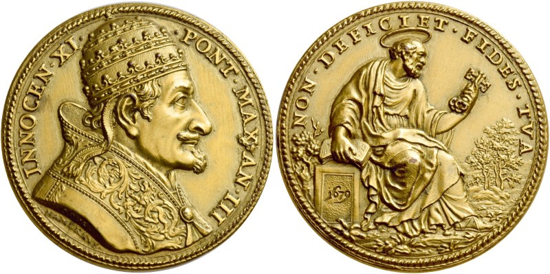 Innocenzo XI (Benedetto Odescalchi di Como), 1676 – 1689.

Medaglia anno III/1...