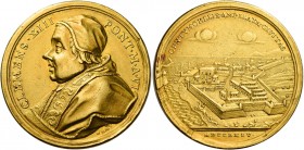 Clemente XIII (Carlo Rezzonico di Venezia), 1758 – 1769.

Medaglia anno VI/1764, AV 30,29 g. Ø 39,2 mm. Per l’ampliamento di Civitavecchia (opus: Fe...