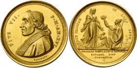 Pio VII (Barnaba Chiaramonti di Cesena), 1800 – 1823.

Medaglia anno XVI (1815), AV 30,87 g. Ø 36,7 mm. Per l’incoronazione della Beata Vergine dell...