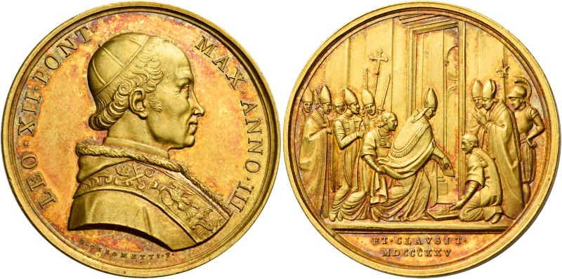 Leone XII (Annibale Sermattei della Genga di Genga), 1823 – 1829.

Medaglia an...